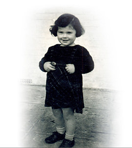 Holocaust survivor Joanna Millan as a young girl