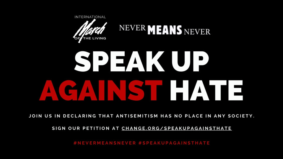 Speak Up Against Hate Never Means Never International March of the